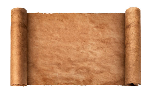 istock Vintage paper texture, old parchment isolated on white background 1269203215