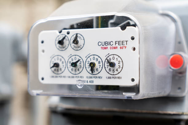 istock Natural gas meters at an apartment 1269206761