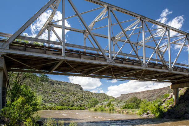 istock Steel Bridge over New Mexico River 1269211875