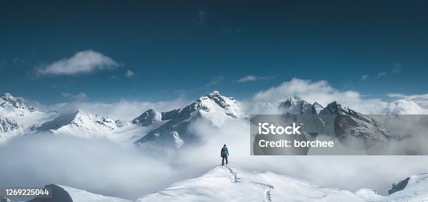 174,340 Snow Mountain Hiking Stock Photos, Pictures & Royalty-Free Images -  iStock