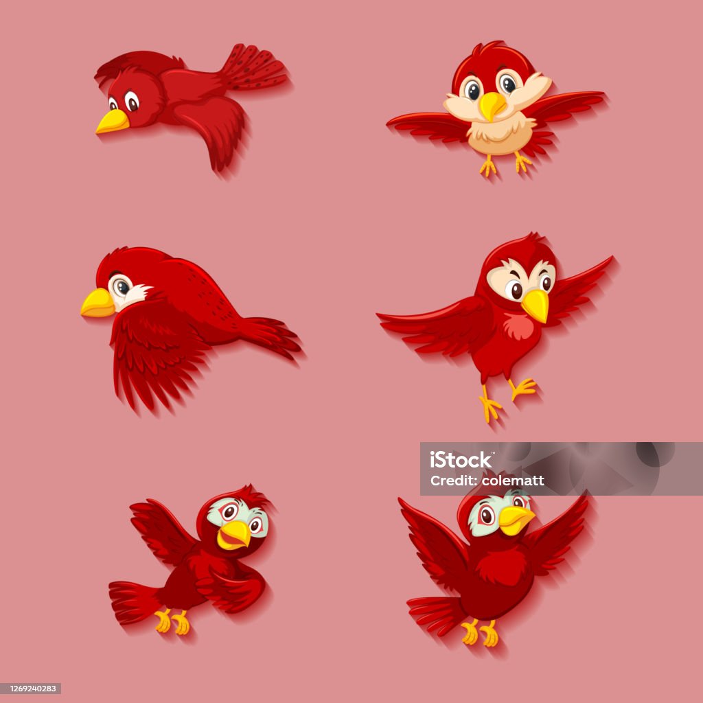 Ilustración de Bonito Personaje De Dibujos Animados De Pájaro Rojo y más Vectores Libres de Derechos de Animal - iStock Ilustración de Bonito Personaje De Dibujos Animados De Pájaro Rojo y más Vectores Libres de Derechos de Animal - iStock