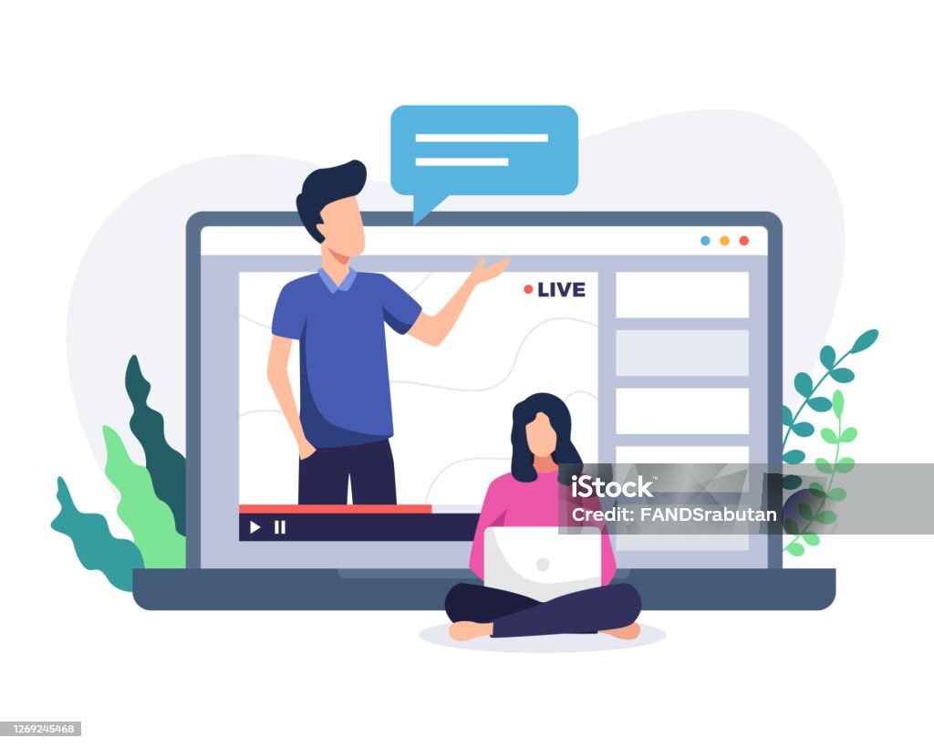 Onlie Tutorial Online Course Tutorial Illustration Stock Illustration - Download Image ...
