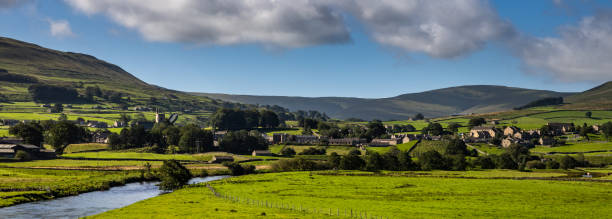 istock The view to Hawes across the river Ure 1269247500