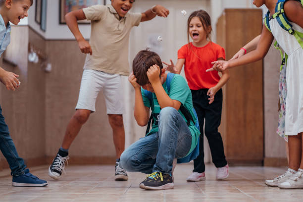 istock Peer violence in the school 1269252666