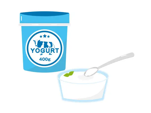 Vector illustration of Yogurt illustration