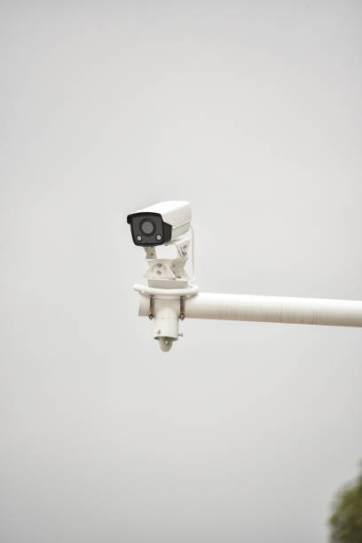 istock Surveillance camera in the open air. 1269258019