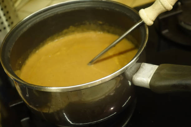 istock Fish soup  Cooking in progress in a gas hob 1269258096