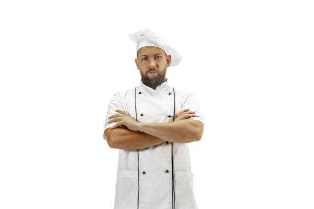 istock Cooker, chef, baker in uniform isolated on white background, gourmet. 1269268664