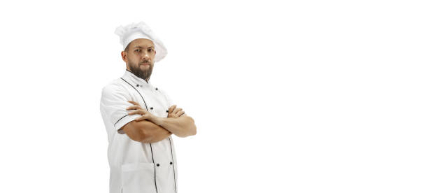 istock Cooker, chef, baker in uniform isolated on white background, gourmet. 1269268665
