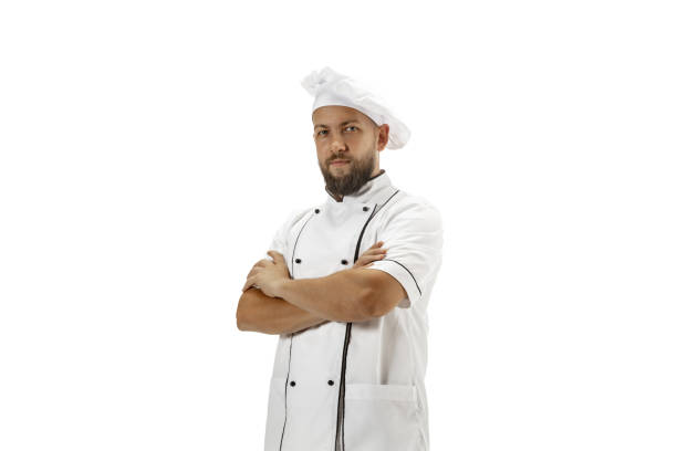 istock Cooker, chef, baker in uniform isolated on white background, gourmet. 1269268673