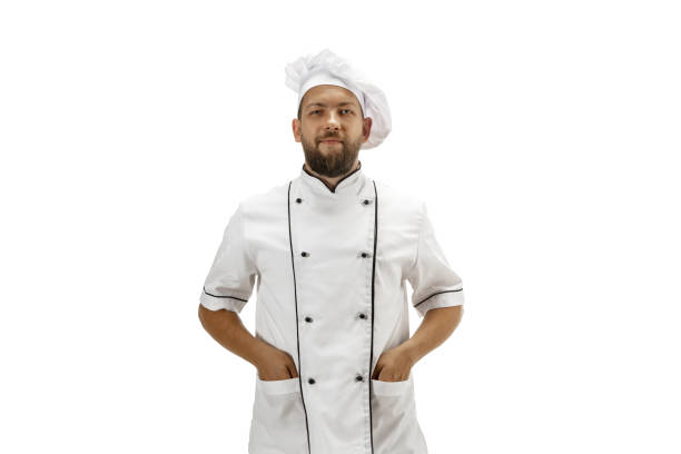 istock Cooker, chef, baker in uniform isolated on white background, gourmet. 1269268676