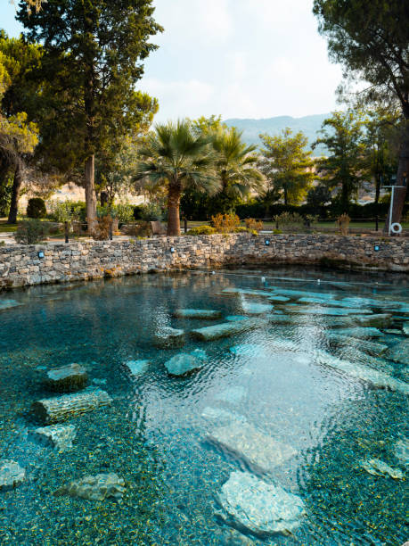 istock Thermal pool with ruins, Pamukkale, Turkey 1269271923