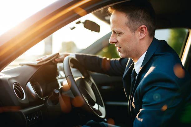istock Businessman car valeting and washing 1269293865