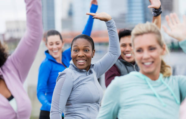 istock African-American woman in group exercise class 1269295958