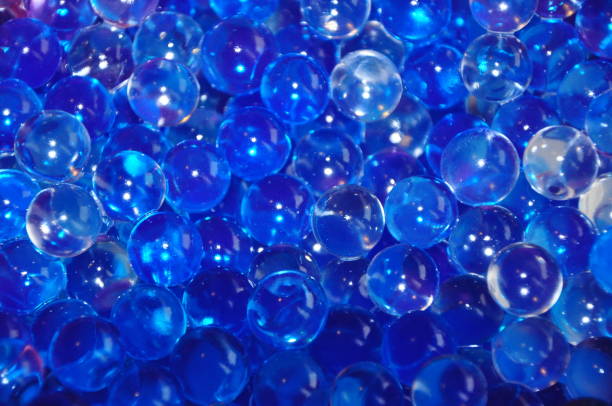 istock Shiny blue water gel bubbles balls background 1269305685