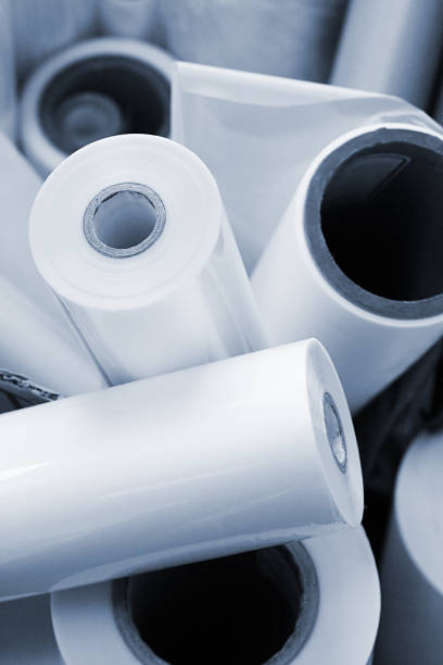 istock Rolls of a offset film in a printing house 1269306471