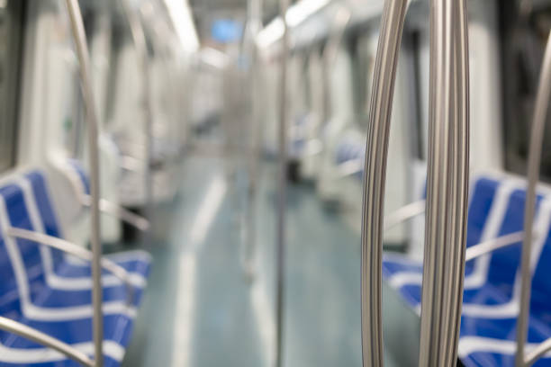 istock Interior of an empty subway carriage 1269315620