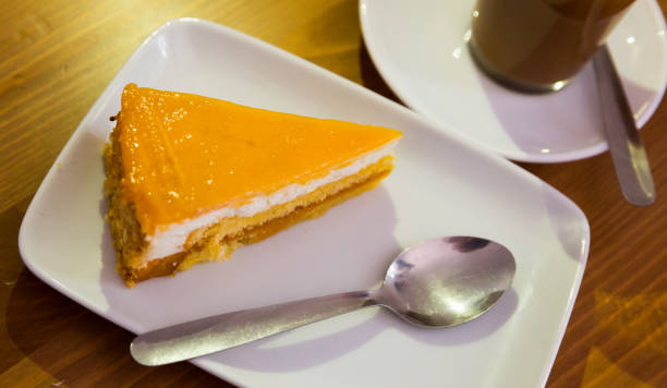 istock Chiffon cake with orange jelly 1269315687