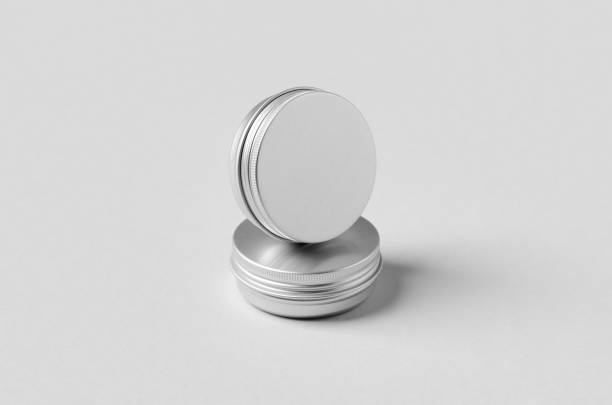 istock Metal cosmetic jar packaging mockup. 1269320751