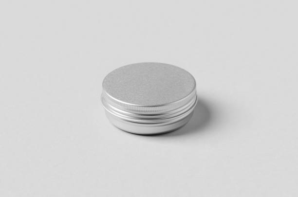 istock Metal cosmetic jar packaging mockup. 1269321080