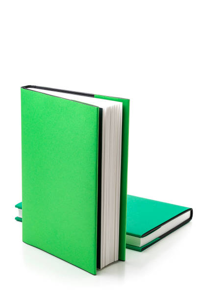 istock Two green books isolated on white background. Copy space 1269341574