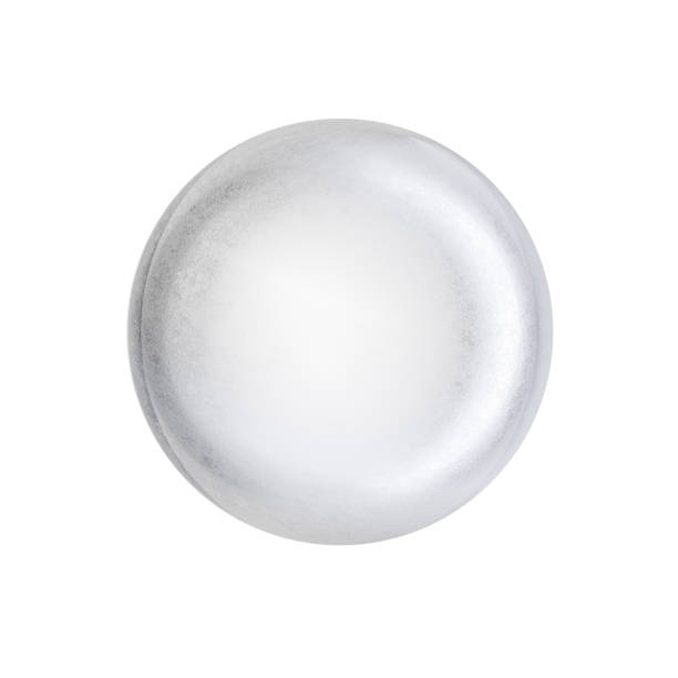 istock Ice in the shape of a ball on a white background. 3D rendering 1269343660