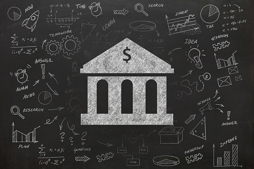 Finance education bank savings learn business graph