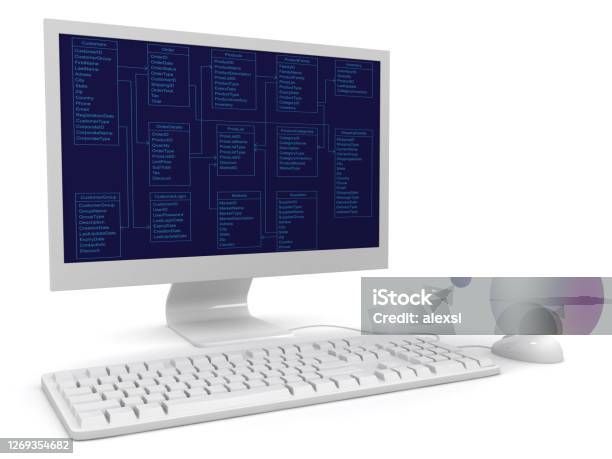 Big Data Computer Software Database Technology Stock Photo - Download ...