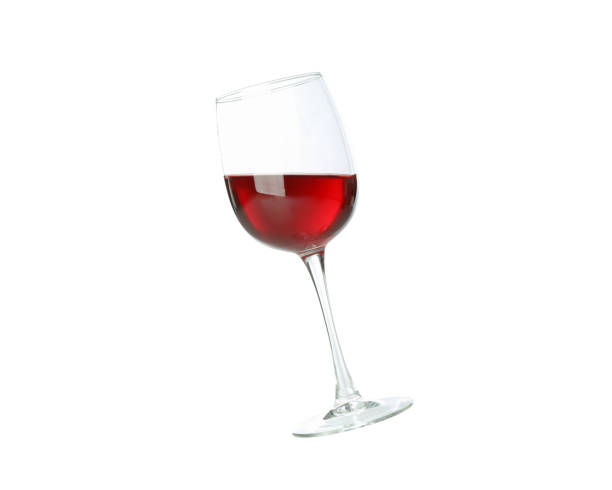 istock Glass of wine isolated on white background 1269365408