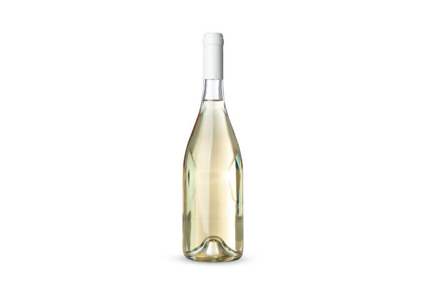 istock Bottle of wine isolated on white background 1269365666