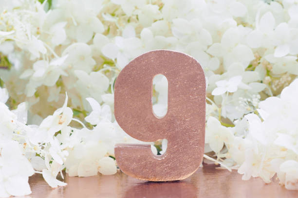 istock voluminous rose-gold number 