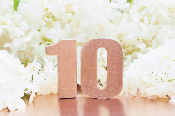 istock voluminous rose-gold number 