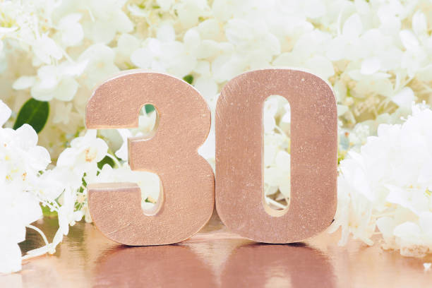 istock voluminous rose gold number 