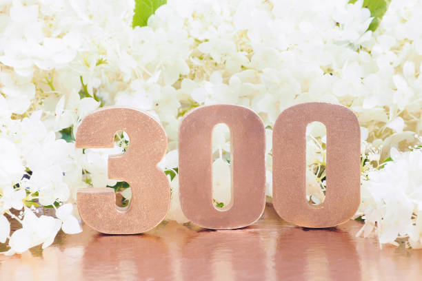 istock voluminous rose gold number 