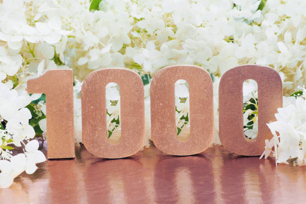 istock voluminous rose gold number 