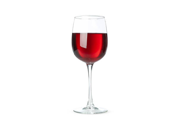 istock Glass of wine isolated on white background 1269368566
