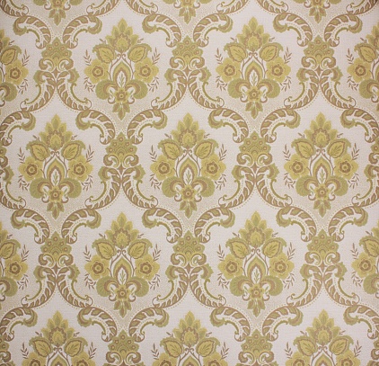 Vintage wallpaper texture with a gold damask pattern