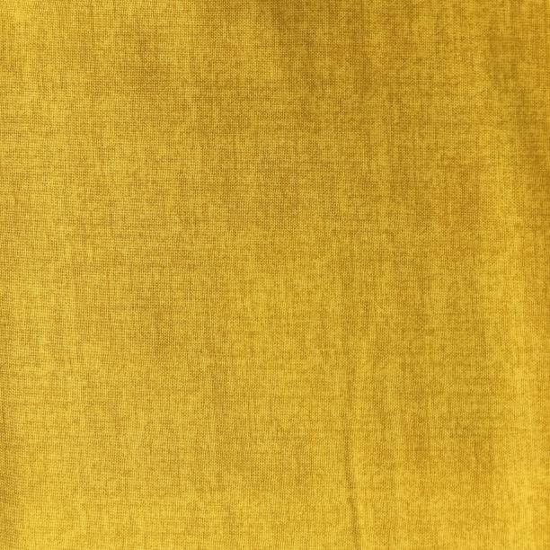 wrinkled linen fabric texture in bright yellow - seam macro rough striped imagens e fotografias de stock