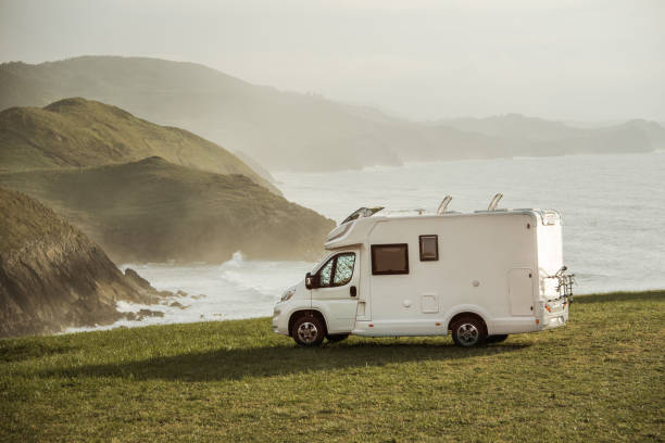 istock Motor Home by the sea 1269380188