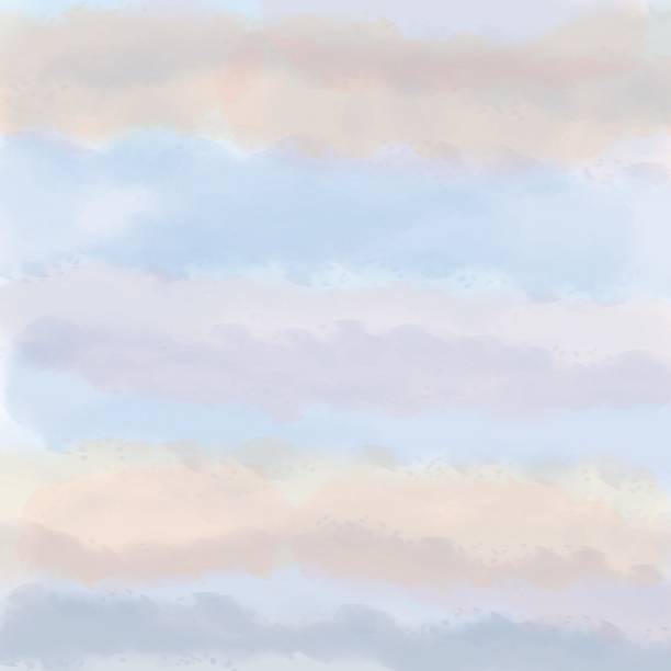 istock Watercolor background with colorful sky atmosphere 1269380476