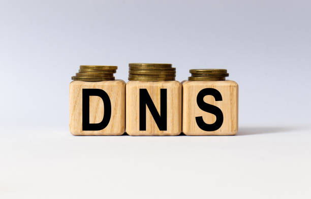istock cubes with the word DNS on them. Care concept. 1269383068