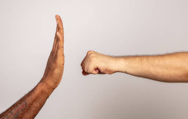 istock Stop racism. Color difference is not a distinction. 1269393927