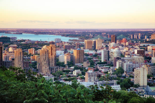 istock Summer Eastern downtown Montreal skyline at sunset 1269395493