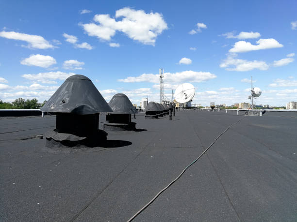 istock Antennas and ventilation on the roof 1269404191