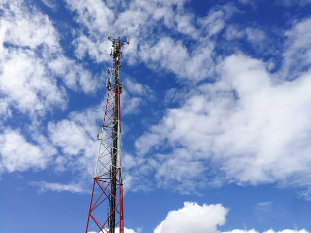 istock GSM repeater tower in front of blue cloudy sky 1269406548