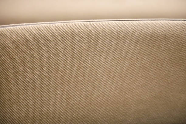 Linen textile furniture upholstery mesh. Background textured pattern.