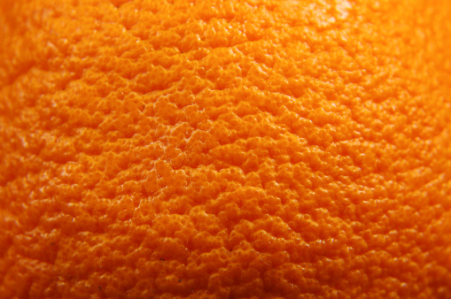 Orange peel texture abstract macro close up