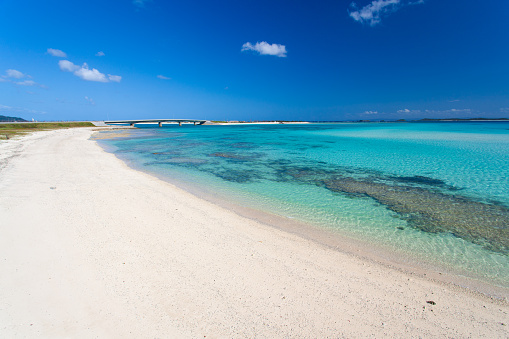 Stunning clean beaches of Iheya island. Off the coast of Okinawa main island.