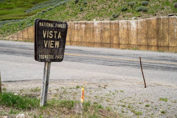 istock Sign for National Forest Vista View - Togwotee Pass 1269424086