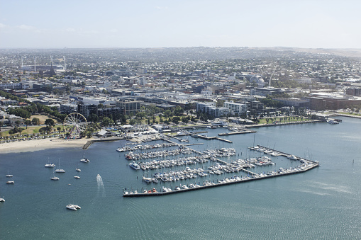 Geelong Port from the sky
